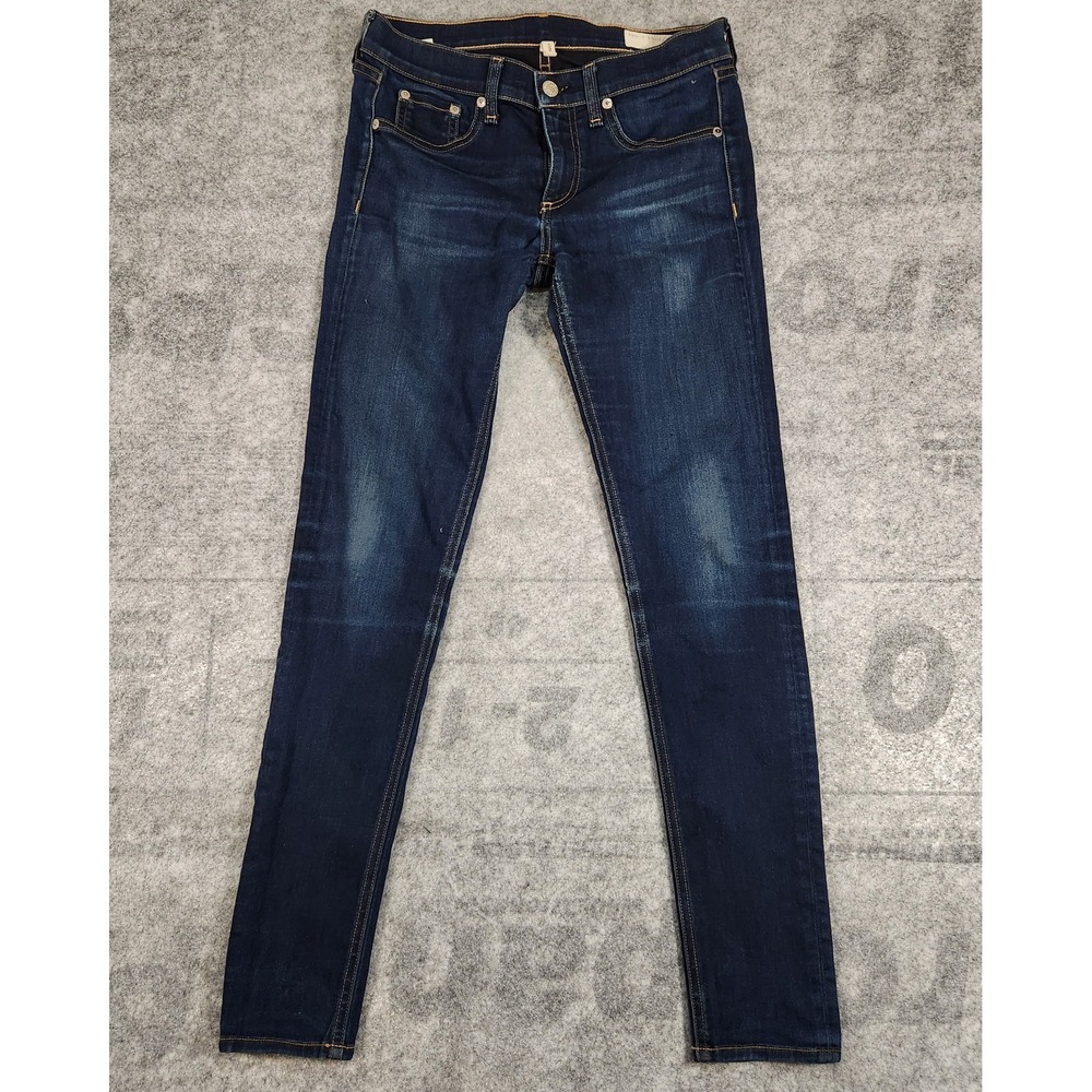 Rag And Bone Jeans women's Size 28x29 Skinny Blue 27